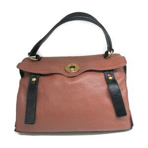 Saint Laurent Yves Muse Two handbag canvas calfskin brown black